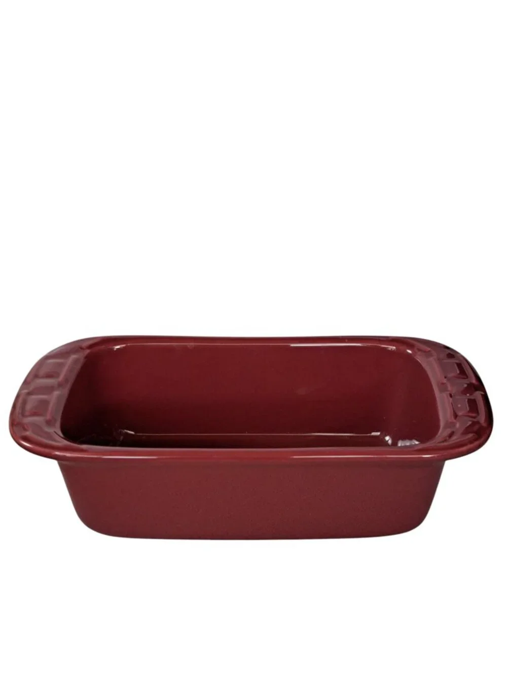 LONGABERGER POTTERY WOVEN TRADITIONS PAPRIKA LOAF BAKING DISH 8